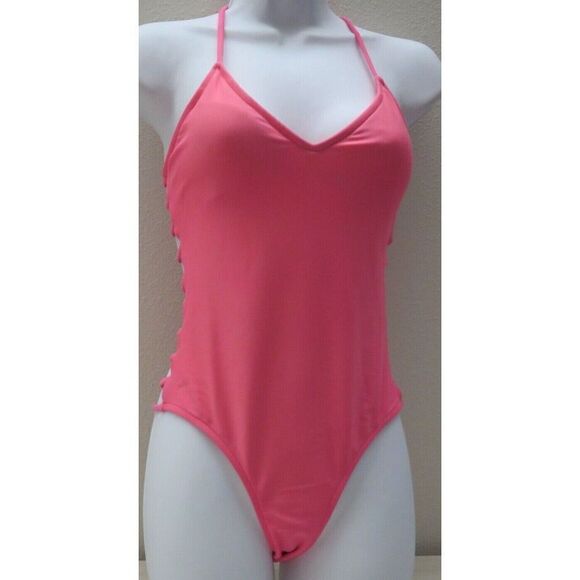 Body Glove Women's Sz XS Hot Pink Nina Cut Out 1-Piece Swimsuit - Picture 6 of 10